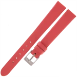TEKLA GN15 - 12mm - Gładki - KORALOWY - Skórzany pasek do zegarka