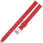 TEKLA J3A - 08mm - Jaszczurka - JASNY CZERWONY - Skórzany pasek do zegarka