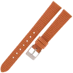 TEKLA J3B - 14mm - Jaszczurka - POMARAŃCZOWY - Skórzany pasek do zegarka