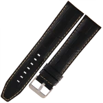 ROCHET Indiana XL - CZARNY - 22mm - Skórzany pasek do zegarka