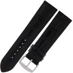 ROCHET Yaounde - CZARNY - 22mm - Skórzany pasek do zegarka