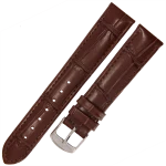 HORIDO 1320 - CIEMNY BRĄZ - 18mm - Skórzany pasek do zegarka