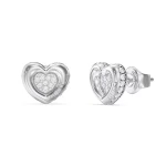 GUESS JUBE05466JWRHT/U - Damskie - Kolczyki ze stali nierdzewnej