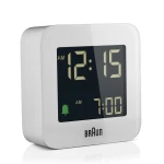 BRAUN BC08W - 5,75x5,75cm - BIAŁY - Budzik elektroniczny