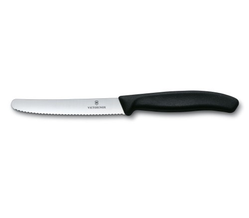 Nóż stołowy i do pomidorów VICTORINOX - 11cm - Czarny.jpg