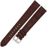 LAVVU Croco XXL LSJXC18 - 18mm - CIEMNY BRĄZ - Skórzany pasek do zegarka