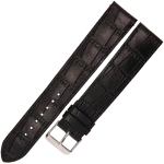 LAVVU Croco XXL LSJXB22 - 22mm - CZARNY - Skórzany pasek do zegarka