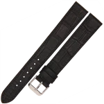 LAVVU Croco XXL LSJXB18 - 18mm - CZARNY - Skórzany pasek do zegarka