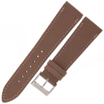 LAVVU LSAAC22 - DaVinci - 22mm - CIEMNY BRĄZ - Skórzany pasek do zegarka