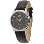 FUJI Time M367WS - BLACK - Męski - Zegarek mechaniczny z ręcznym naciągiem