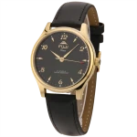 FUJI Time M367WG - BLACK - Męski - Zegarek mechaniczny z ręcznym naciągiem