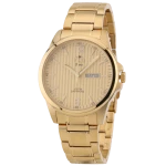 FUJI Time M6103QG - GOLD - Męski - Zegarek kwarcowy na bransolecie