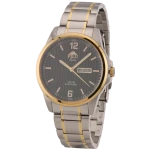 FUJI Time M6103QGS - BLACK - Męski - Zegarek kwarcowy na bransolecie