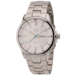 FUJI Time M7103QS - SILVER - Męski - Zegarek kwarcowy na bransolecie