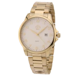 FUJI Time M7126QG - SILVER - Męski - Zegarek kwarcowy na bransolecie