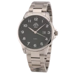 FUJI Time M7126QS - BLACK - Męski - Zegarek kwarcowy na bransolecie