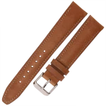 LAVVU Classic LSKUE18 - 18mm - ŚREDNI BRĄZ - Skórzany pasek do zegarka
