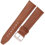 LAVVU Classic LSKUE20 - 20mm - ŚREDNI BRĄZ - Skórzany pasek do zegarka