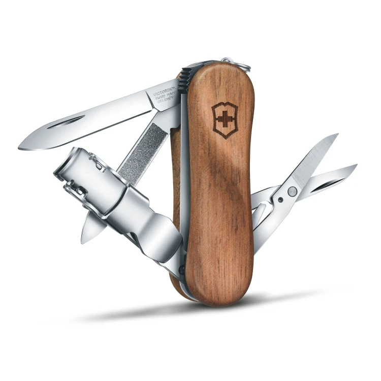 Scyzoryk VICTORINOX - Nail Clip Wood 580 - Brown4.jpg