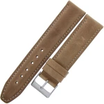 LAVVU Classic LSKUE22 - 22mm - ŚREDNI BRĄZ - Skórzany pasek do zegarka