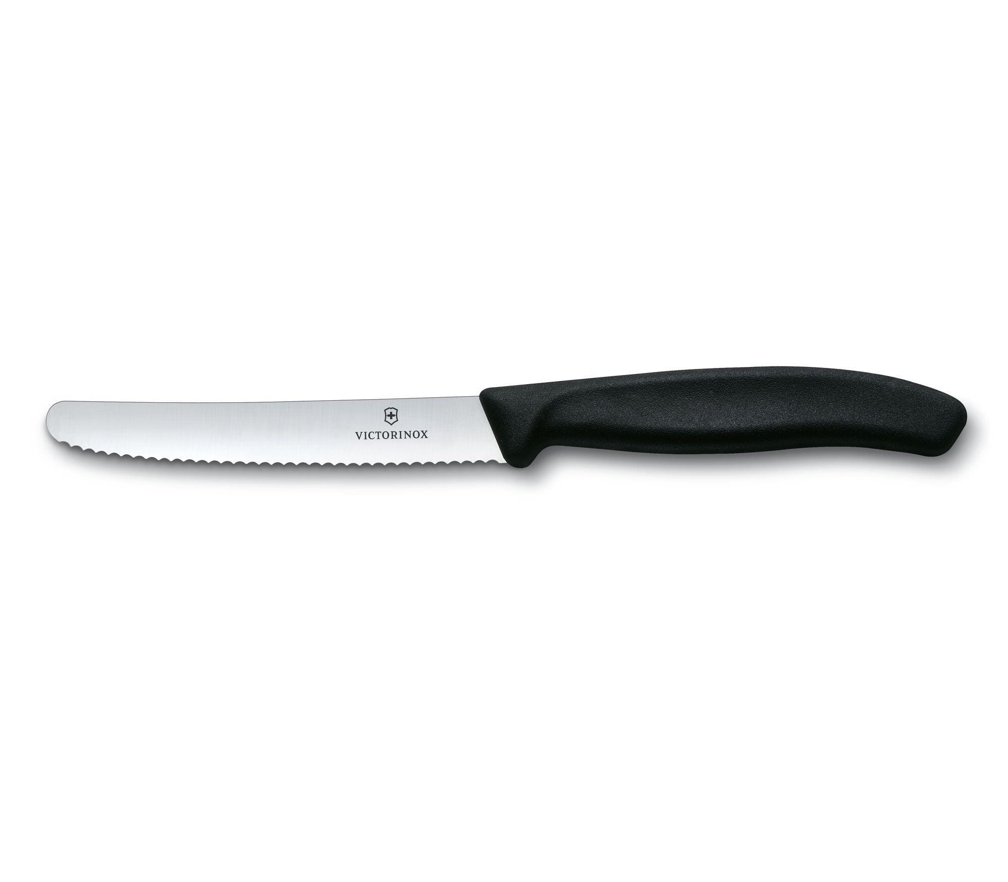 Nóż stołowy i do pomidorów VICTORINOX - 11cm - Czarny.jpg